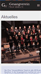 Mobile Screenshot of gesangverein-weil.de