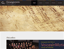 Tablet Screenshot of gesangverein-weil.de